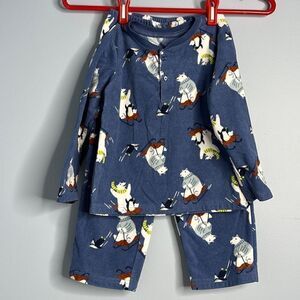 Carter’s Fleece Pajamas 4t Polar Bears and Penguins
